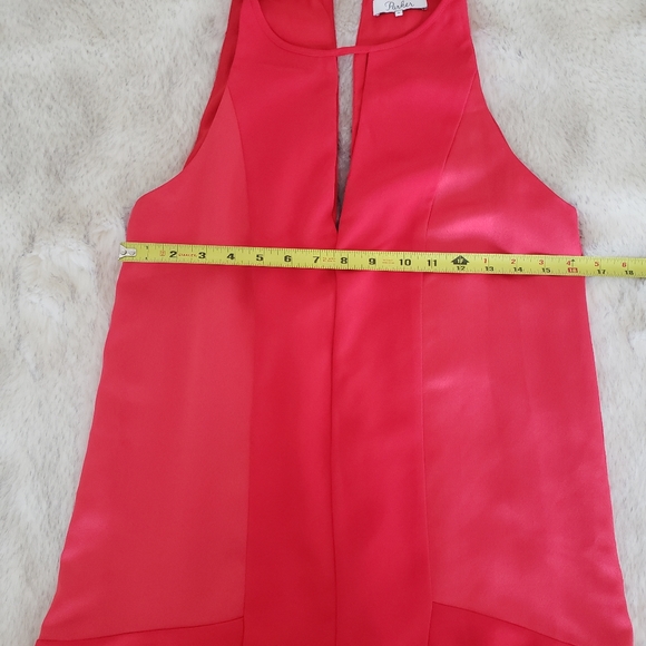 Parker Ronan Dress Spicy Coral Pink - Picture 7 of 9
